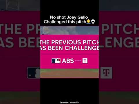 No shot Joey Gallo challenged this pitch🤦‍♂️💀 #mlb #baseball #abs #challenge #pitch #pitching #sub